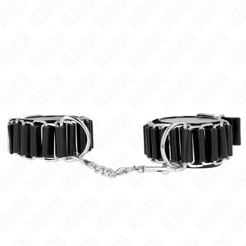KINK - HINGE-LIKE THIN WRIST RESTRAINTS BLACK ADJUSTRABLE 16-22 CM X 3.5 CM - Image 2