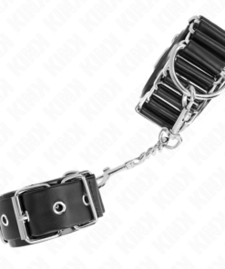 Alternative view of KINK - HINGE-LIKE THIN WRIST RESTRAINTS BLACK ADJUSTRABLE 16-22 CM X 3.5 CM