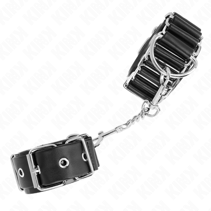 KINK - HINGE-LIKE THIN WRIST RESTRAINTS BLACK ADJUSTRABLE 16-22 CM X 3.5 CM - Image 3