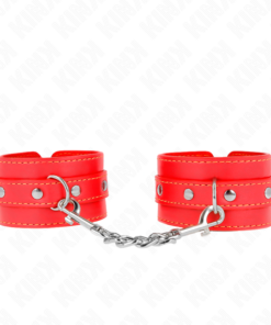 KINK - THIN WRIST RESTRAINTS RED ADJUSTABLE 21-33 CM