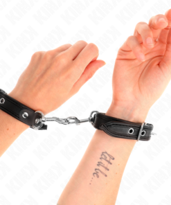 KINK - MINI BLACK WRISTBANDS WITH STUDS ADJUSTABLE 16-22 CM X 2 CM