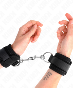 KINK - WRIST RESTRAINTS BLACK ADJUSTABLE 18-35 CM X 6 CM