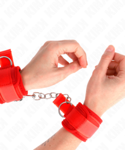 KINK - NEOPRENE WRIST RESTRAINTS RED 42 X 5 CM