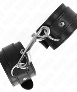 Alternative view of KINK - WRIST RESTRAINTS-SINGLE RIVET ROW BLACK ADJUSTABLE 17-28 CM X 5 CM