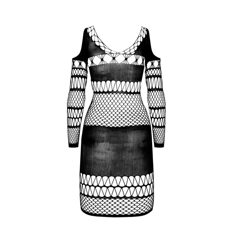 PASSION - BS 105 BODYSTOCKING BLACK ONE SIZE - Image 4