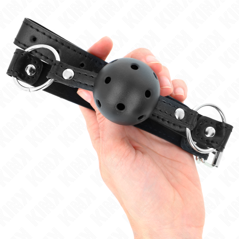 KINK - HOLLOW HARD BLACK BALL 4.5 CM GAG MODEL 1 63.5 X 2 CM - Image 4