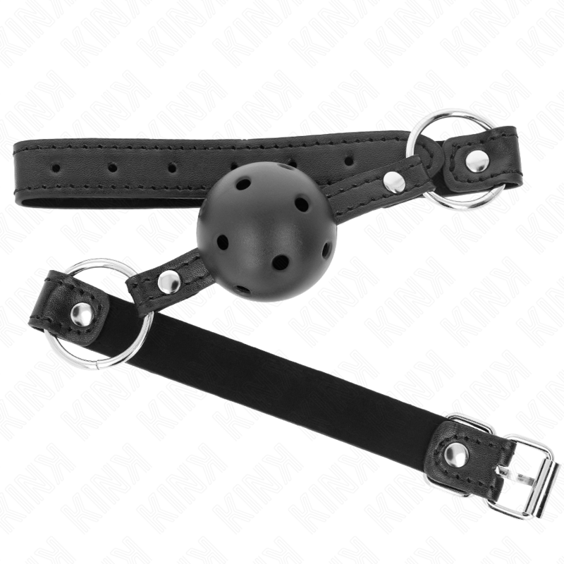 KINK - HOLLOW HARD BLACK BALL 4.5 CM GAG MODEL 1 63.5 X 2 CM - Image 2