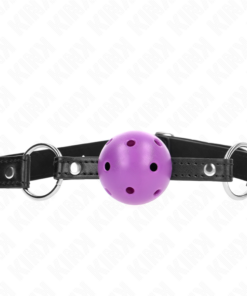 KINK - HOLLOW HARD PURPLE BALL 4.5 CM GAG 63.5 X 2 CM