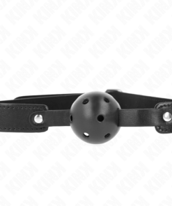 KINK - BLACK BREATHABLE BALL 4.5 CM GAG 65 x 2.5 CM