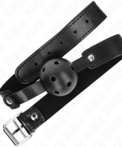 Alternative view of KINK - BLACK BREATHABLE BALL 4.5 CM GAG 65 x 2.5 CM