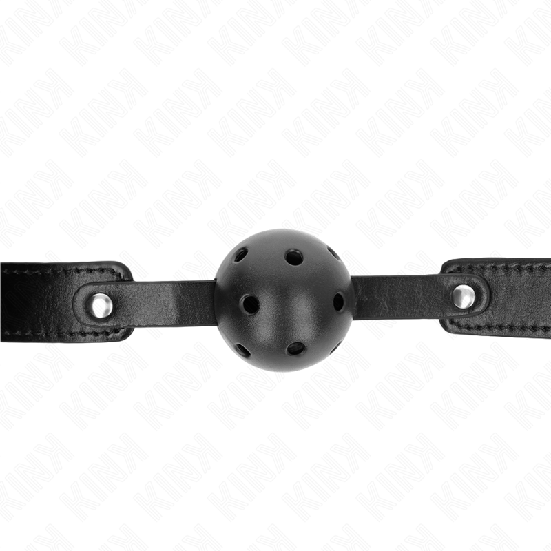 KINK - BLACK BREATHABLE BALL 4.5 CM GAG 65 x 2.5 CM - Image 3