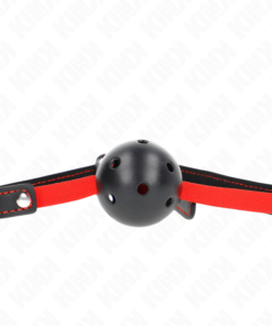 KINK - HOLLOW HARD MOUTH 4.5 CM GAG WITH ELASTIC BELT 56 x 1.5 CM
