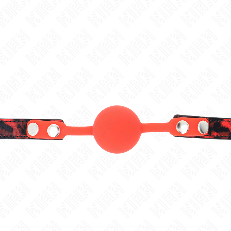 KINK - MODEL 2 SILICONE BALL 4 CM GAG WITH LOCK 60 x 2 CM - Image 3