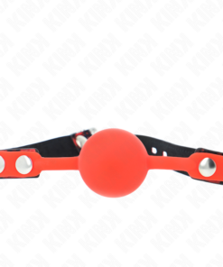 KINK - MODEL 2 SILICONE BALL 4 CM GAG WITH LOCK 60 x 2 CM