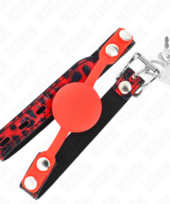 Alternative view of KINK - MODEL 2 SILICONE BALL 4 CM GAG WITH LOCK 60 x 2 CM