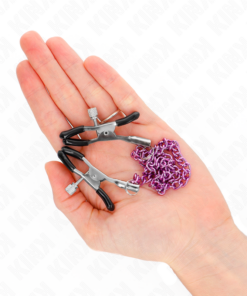 Alternative view of KINK - CHAIN NIPPLE CLAMPS PURPLE 30 CM
