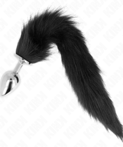 Alternative view of KINK - ANAL PLUG SIZE L 10 X 4 CM WITH SYNTHETIC TAIL 40 CM BLACK