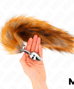 KINK - ANAL PLUG SIZE M 8 X 3.5 CM WITH SYNTHETIC TAIL 40 CM BROWN