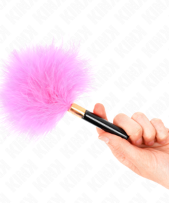 KINK - FUCHSIA GOLD METAL TICKLE FEATHERS 18 CM