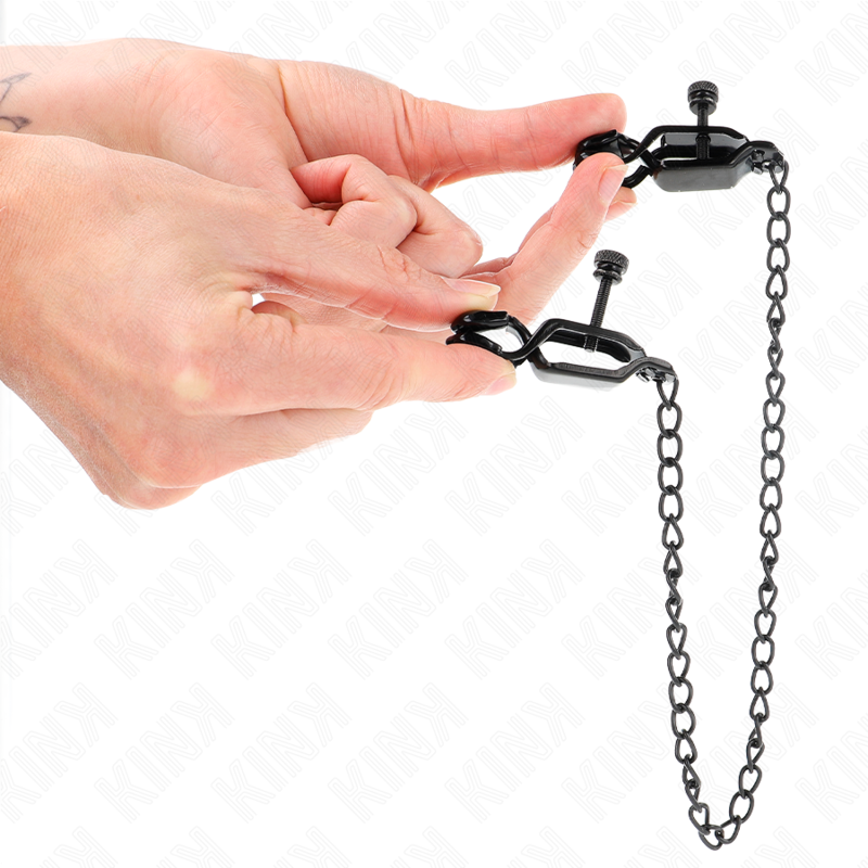 KINK - FLAT CHAIN NIPPLE CLAMPS BLACK 30 CM - Image 3