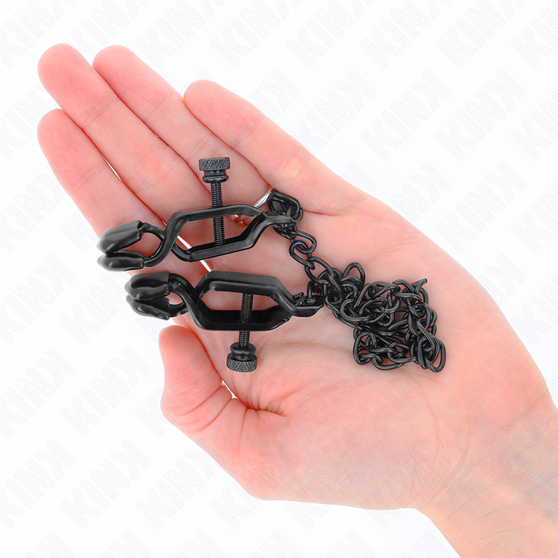 KINK - FLAT CHAIN NIPPLE CLAMPS BLACK 30 CM - Image 4