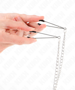 Alternative view of KINK - TRIPLE NIPPLE AND CLIT CLAMPS WITH CHAIN MODEL 1