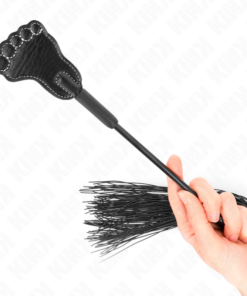 KINK - FOOT SHAPED PADDLE WITH TASSEL WHIP 31 CM