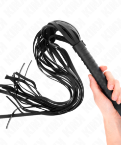 KINK - NEGRO SHORT HANDLE LONG TAIL WHIP 70 CM