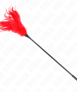 Alternative view of KINK - MULTIPLE RED TICKLE FEATHERS 45 CM