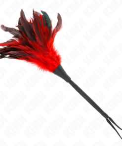Alternative view of KINK - RED MAIDS HORN SHAPED TICKLE CHICKEN FEATHERS 36 CM