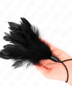KINK - TICKLE FEATHERS WITH ROPE HANDLE PLASTIC BASE 15 CM