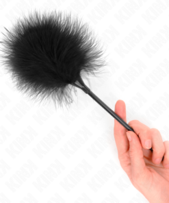 KINK - BLACK TICKLE FEATHERS USED FOR THE BONDAGE KIT 27 CM