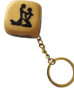DIABLO PICANTE - GOLDEN DICE KEYCHAIN WITH POSES