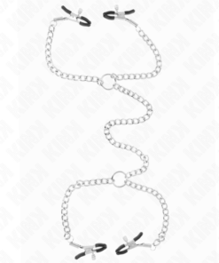 KINK - 4 CHAIN NIPPLE CLAMPS 32 CM WITH LITTLE CHAINS 14 CM