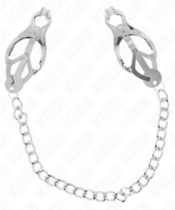 Alternative view of KINK - JAPANESE CLOVER NIPPLE CLAMPS WITH CHAIN SILVER 30 CM