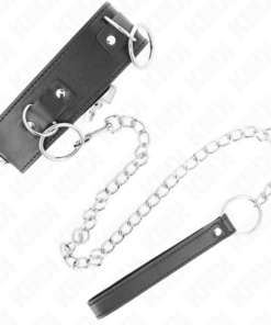 Alternative view of KINK - NECKLACE WITH LEASH 65 CM 3 RING MODEL 2 ADJUSTABLE 36-43 CM X 5 CM