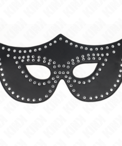 Alternative view of KINK - LEATHERETTE MASK WITH RIVETS MODEL 2 30 x 12 CM
