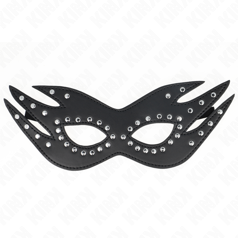 KINK - LEATHERETTE MASK WITH RIVETS MODEL 3 26 x 9.5 CM - Image 2