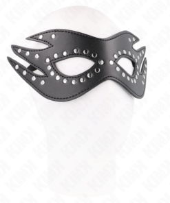 KINK - LEATHERETTE MASK WITH RIVETS MODEL 3 26 x 9.5 CM