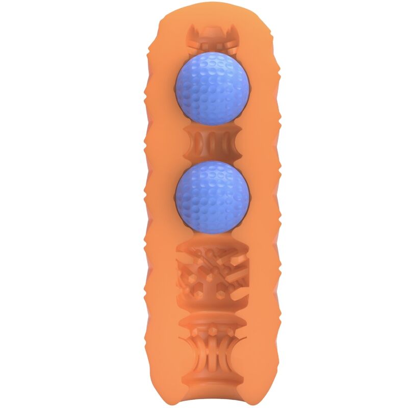 PRETTY LOVE - TWIN BALLS MALE MASTURBATOR ORANGE - Image 3