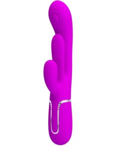 PRETTY LOVE - SHANIA TRIPLE RABBIT VIBRATOR MULTIFUNCTION PINK
