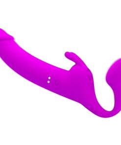 Alternative view of PRETTY LOVE - ZANINI STRAPLESS STRAP-ON 10 VIBRATIONS PURPLE