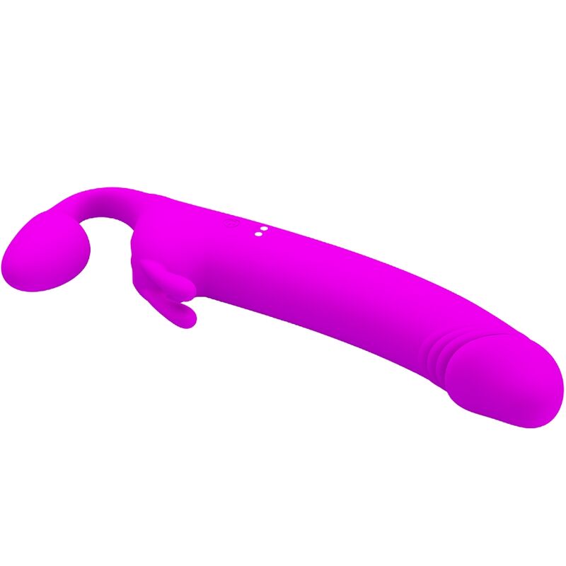 PRETTY LOVE - ZANINI STRAPLESS STRAP-ON 10 VIBRATIONS PURPLE - Image 3