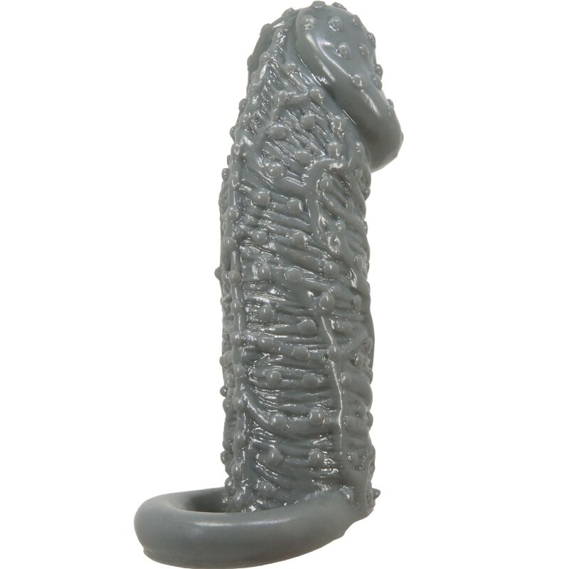 PRETTY LOVE - REALISTIC PENIS ENLARGER AND DELAY SLEEVE MODEL 2 GREY - Image 4