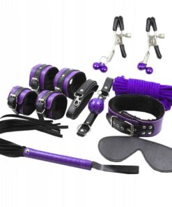 SECRETPLAY - BDSM SET 8PCS PURBLE /BLACK
