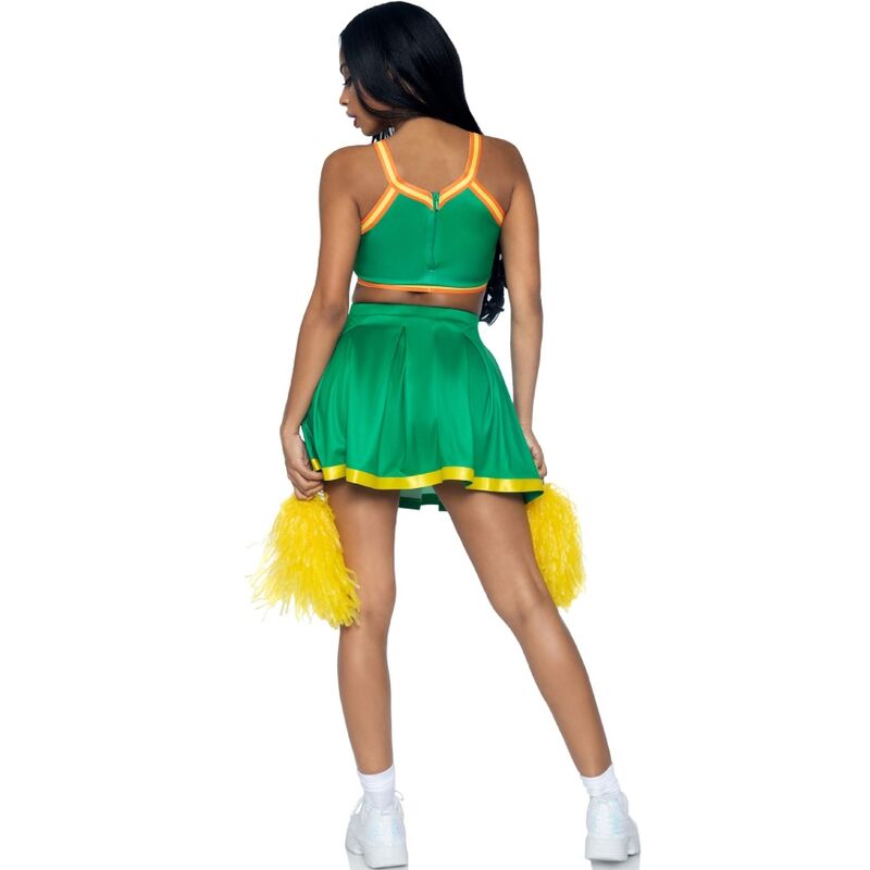 LEG AVENUE - COSTUME CHEERLEADER GREEN M/L - Image 2