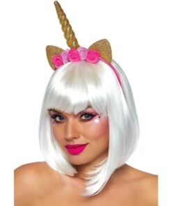 LEG AVENUE - UNICORN FLOWER HEADBAND GOLD