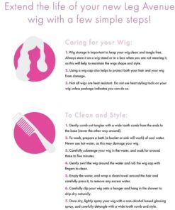 Alternative view of LEG AVENUE - LONG STRAIGHT BANG WIG PINK