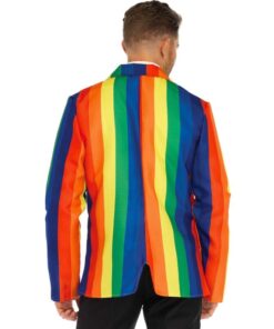Alternative view of LEG AVENUE - BLAZER + TIE RAINBOW S
