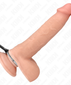 Alternative view of KINK - METAL PENIS RING WITH CHAIN AND ADJUSTABLE NIPPLE CLAMPS